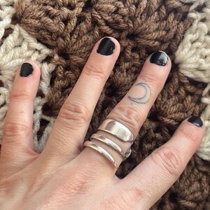 Elegant Silver Fork Ring